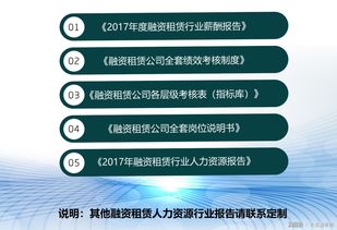 2017年度融资租赁行业薪酬报告